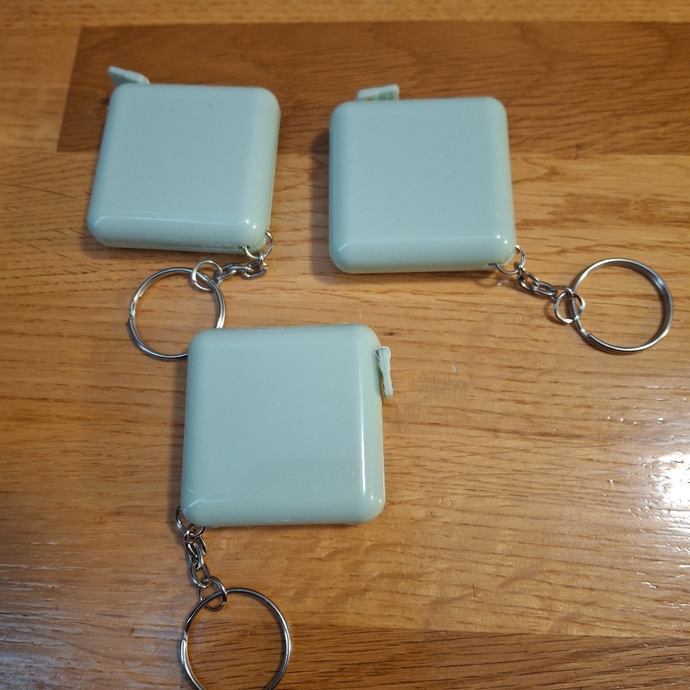 Three Retractable Tape Measure Key Chains - Picture 3 of 9